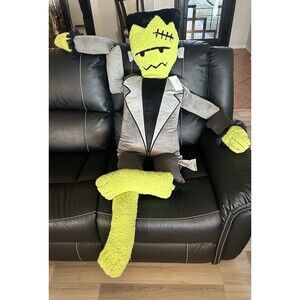 5ft Frankenstein Halloween Buddy Body Pillow Isaac Mizrahi 60x32 scary decor NEW